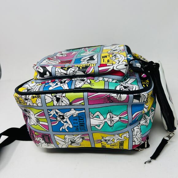 NEW! Bioworld WB Bugs Bunny Comic Strip Print Mini Backpack Wallet - Picture 6 of 8